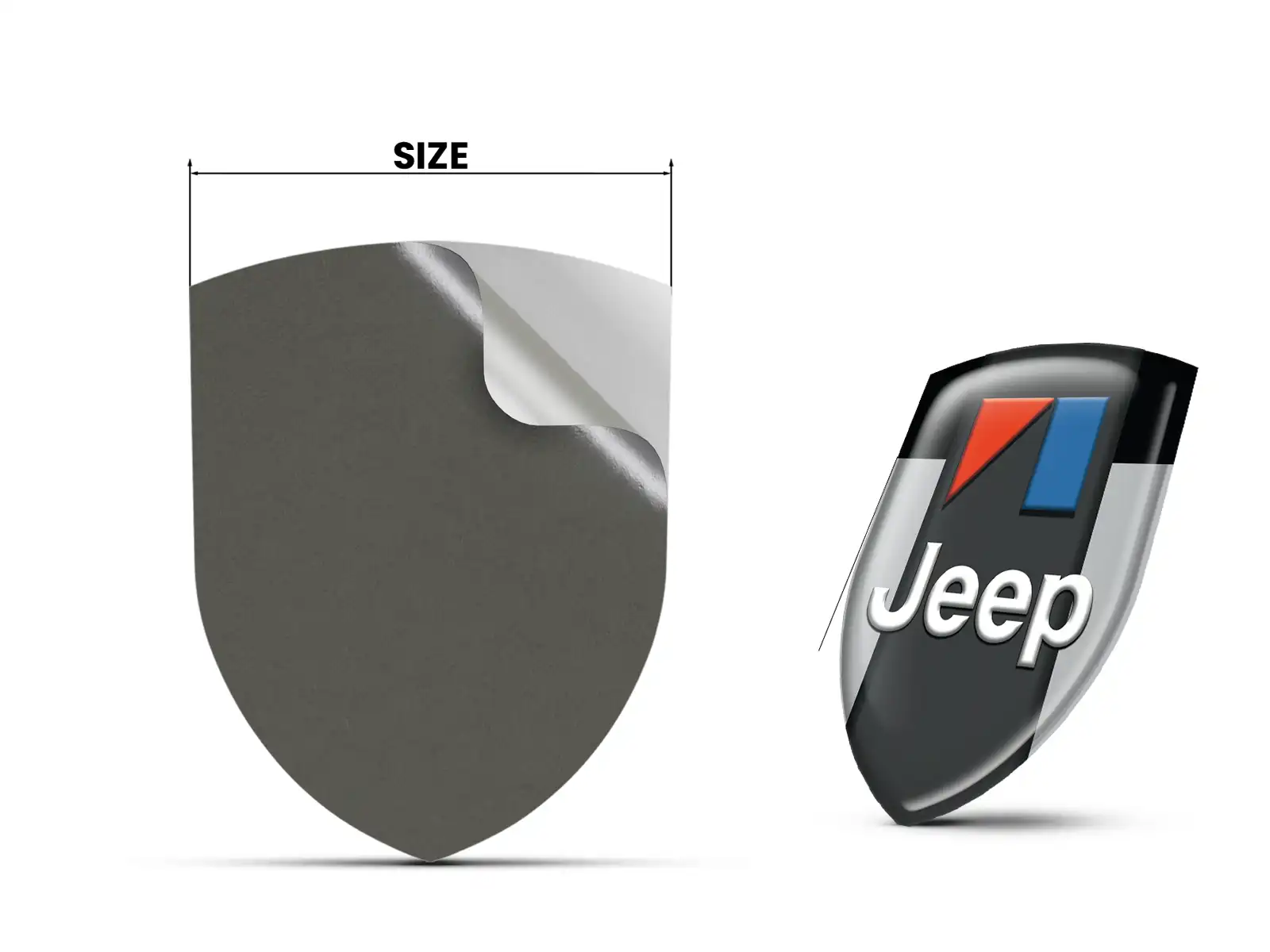 Jeep Adesivi Paraurti Personalizzati Max Pro Durevoli
